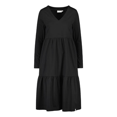 Amelie Layered Dress, Black