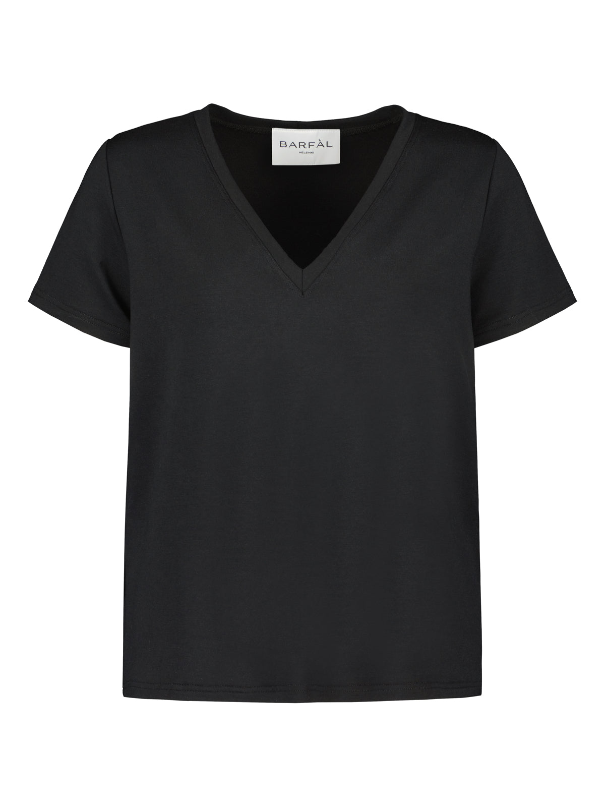 Classic V-Neck T-Paita, Musta