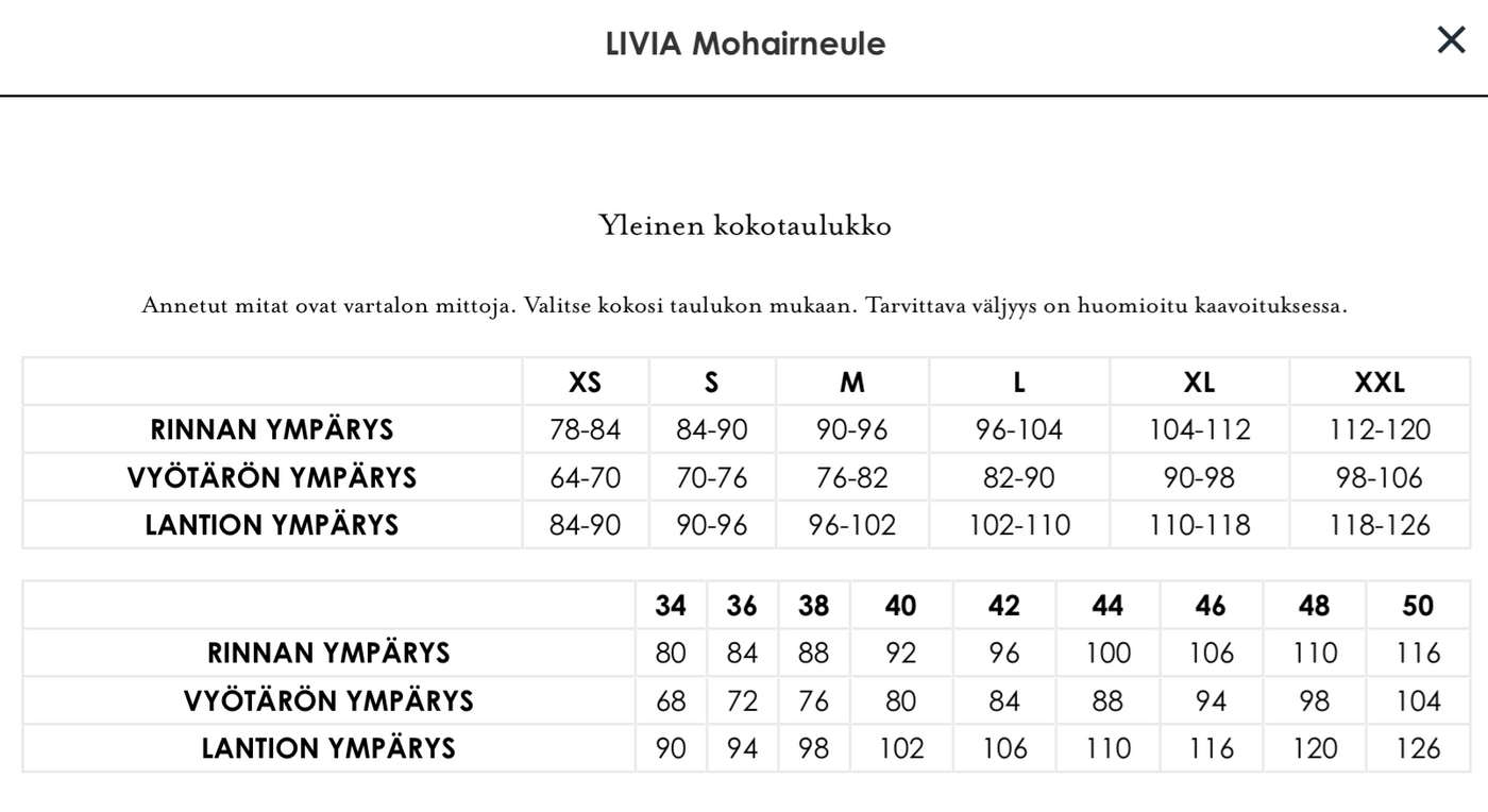 Livia Mohairneule, Musta