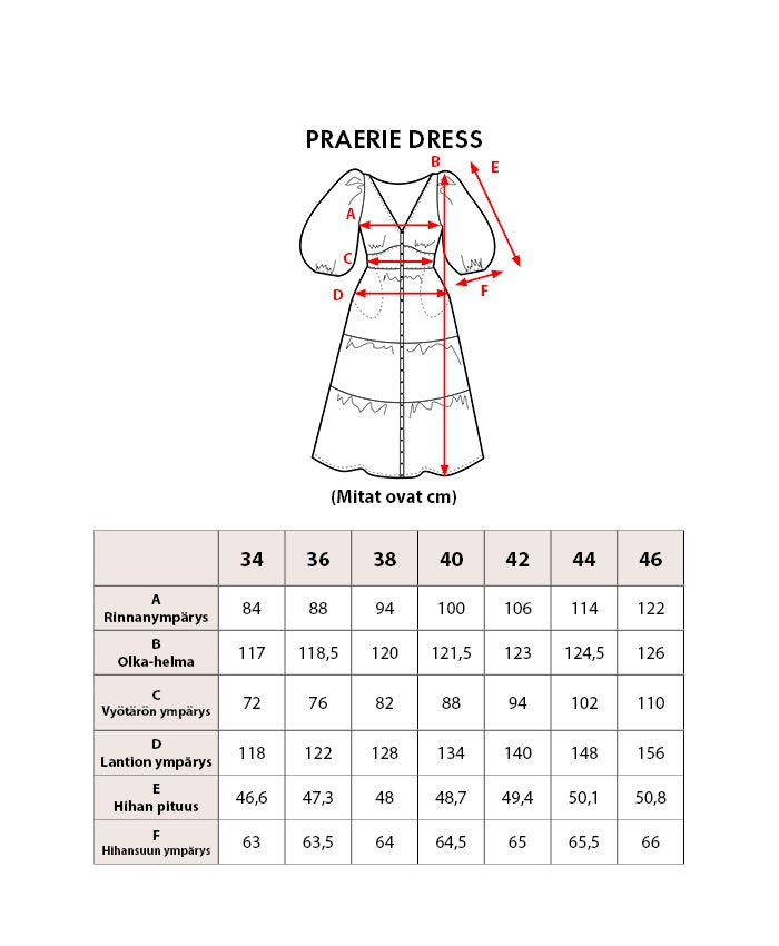 Praerie dress, Musta