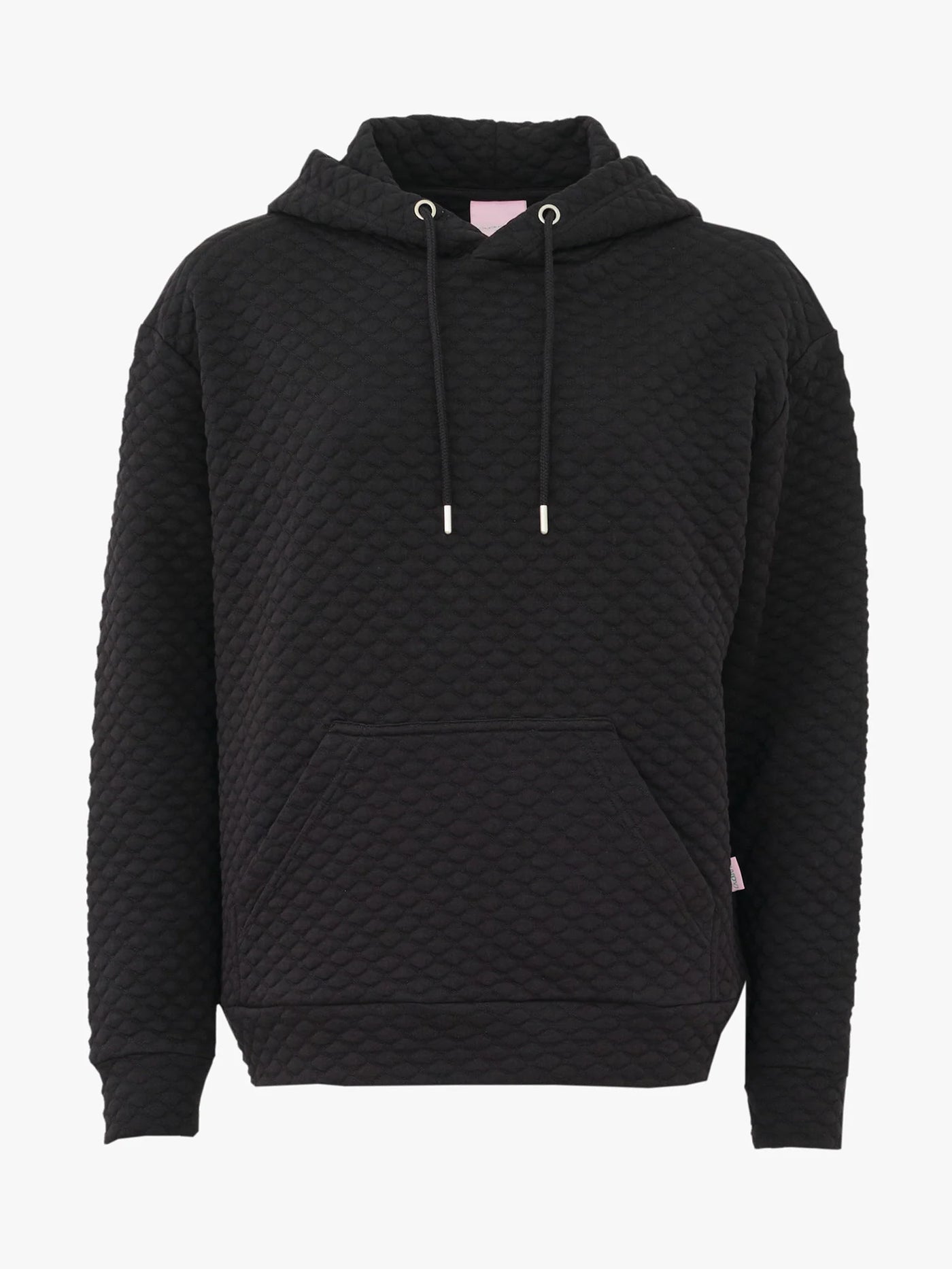 Bubble Hooded Sweater, Black