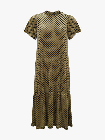 Montana Dress, Chess Gold