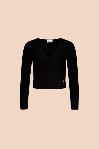 Cashmere Cardigan, Black