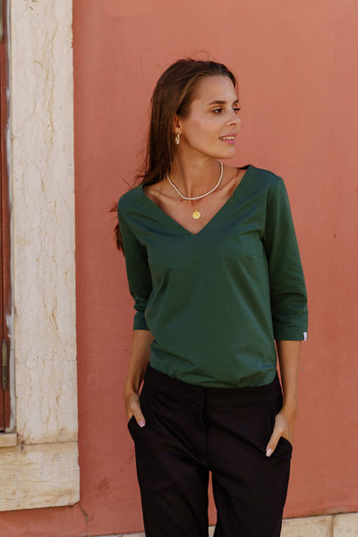 Vera Blouse, Evergreen