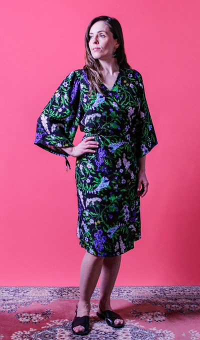 Helene Wrap Dress, Deadly Gardens