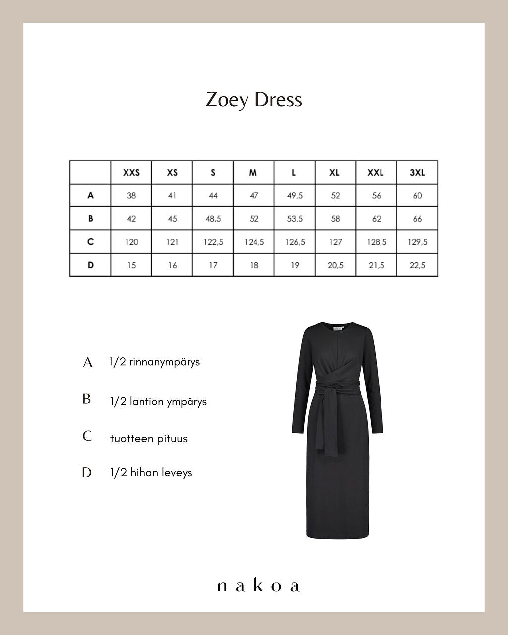 Zoey Dress, Black