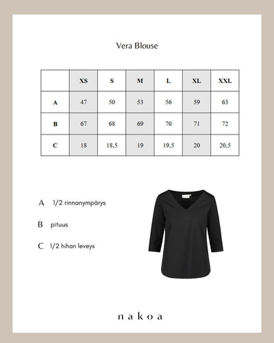 Vera Blouse, Black