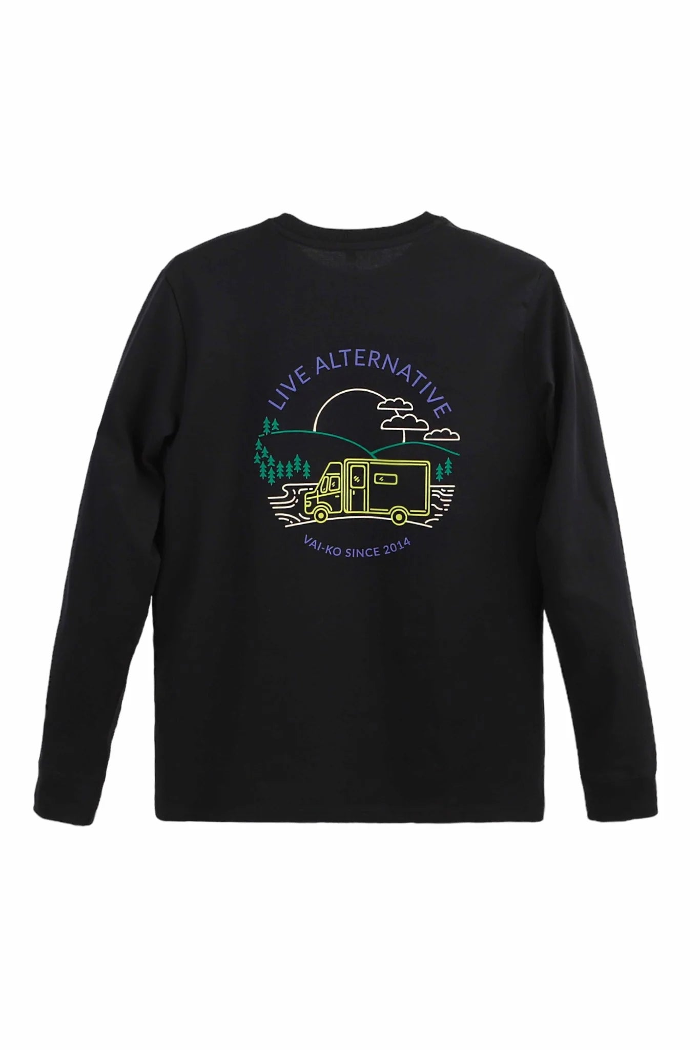 10 Years On The Road T-Shirt Long Sleeve, Black