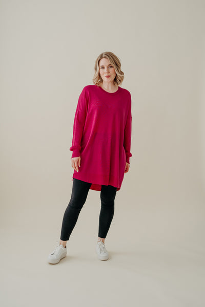 Liandra Knitted Tunic, Orchid